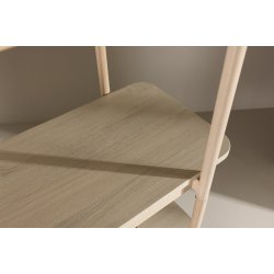 Stigma - Reol i hvidtonet MDF, 120 x 190 cm.