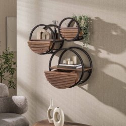 Redondo  - Rund v�ghylde i massiv akacietr�, � 40 cm