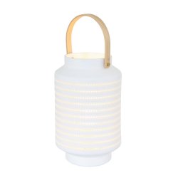 Sorbas - bordlampe i hvid keramik, hjde 26 cm.