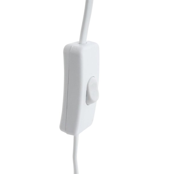 Sorbas - bordlampe i hvid keramik, hjde 26 cm.