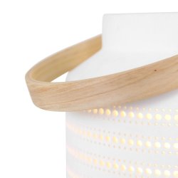 Sorbas - bordlampe i hvid keramik, hjde 26 cm.