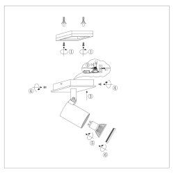 Noir - Spotlampe i sort metal, vlg mellem 3 strrelser