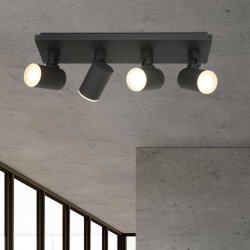 Noir - Spotlampe i sort metal, vlg mellem 3 strrelser