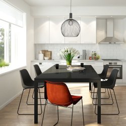 Diseno - Loftlampe, rund i sort metaltrd