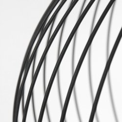 Diseno - Loftlampe, rund i sort metaltrd