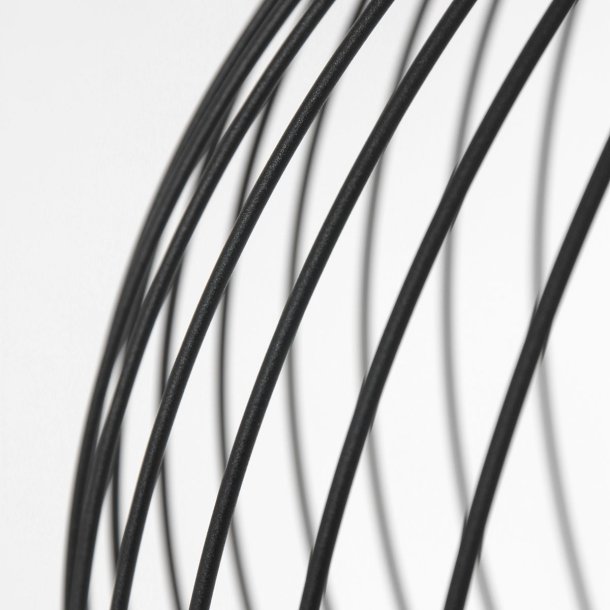 Diseno - Loftlampe, rund i sort metaltrd