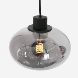 Alhambra -loftlampe med fem rgfarvede glaskupler
