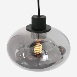 Alhambra -loftlampe med tre rgfarvede glaskupler