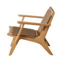Amalfi - Hvilestol i teaktr og reb