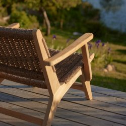 Amalfi - Hvilestol i teaktr og reb
