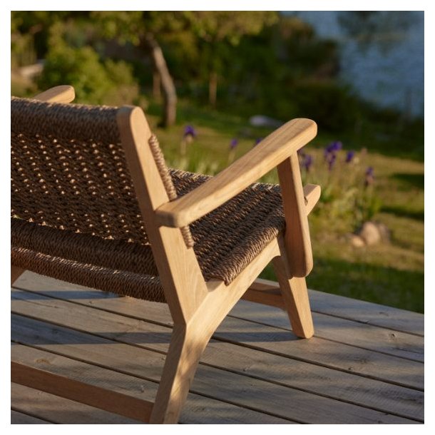 Amalfi - Hvilestol i teaktr og reb