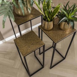 Maya - blomstersjle st i antik bronze