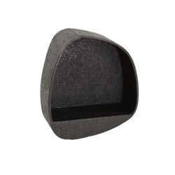 Blunt - Lukket vghylde i gr metal, 43 x 48 cm.