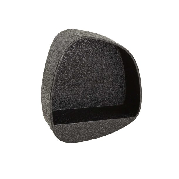 Blunt - Lukket vghylde i gr metal, 43 x 48 cm.