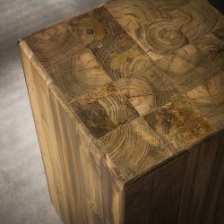 Unicas - Blomstersjle i genbrugs teaktr, hjde 65 cm.