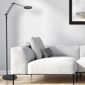 Callosa - gulvlampe i stl eller sort metal