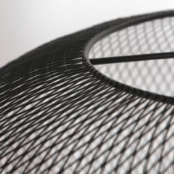 Navas - rund pendel i sort metaltrd