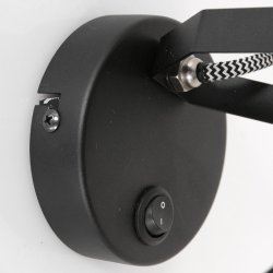 Kingsley - spot i stl og sort metal