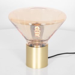 Costa - bordlampe i metal og glas