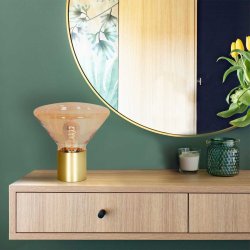 Costa - bordlampe i metal og glas