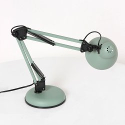 Amposta - arkitekt bordlampe i to metalfarver