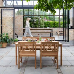 Croix - Havestol i teaktr