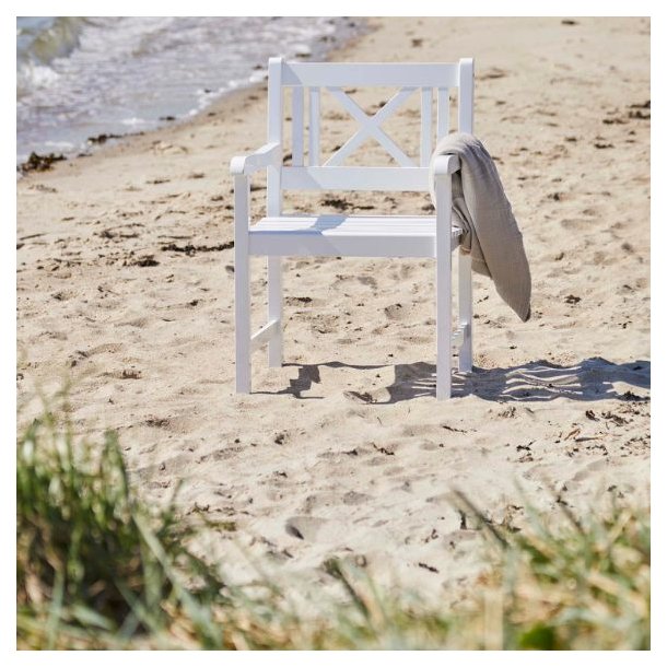 Croix - Havestol i hvid hjglans mahogni