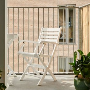  Dales - Positionsstol i vit mahogny