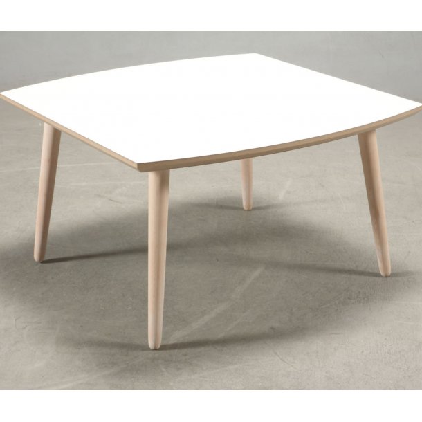 Boot - Sofabord i hvid laminat med egeben, vlg mellem 4 strrelser