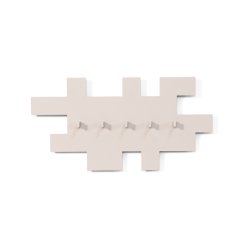 Puzzle - Kroklist i silkeslen taupe metall