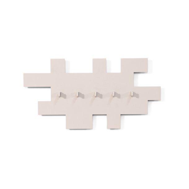 Puzzle - Kroklist i silkeslen taupe metall