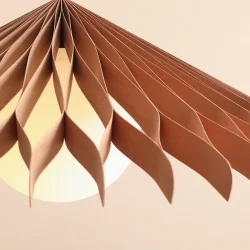 Nightfall - Pendel i bgetr og hvidt glas, diameter 69 cm.