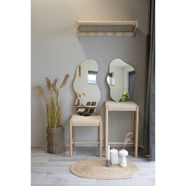 Umberto -  Spejl i aluminium, 40 x 60 cm.