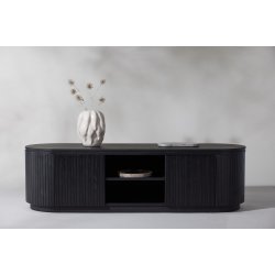 Corps - TV-bord i sort egefiner p MDF