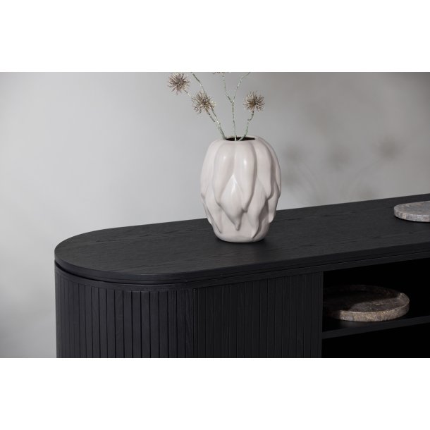 Corps - TV-bord i sort egefiner p MDF