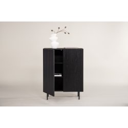 Primas - Skab i sort egefiner p MDF