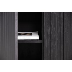 Primas - Skab i sort egefiner p MDF