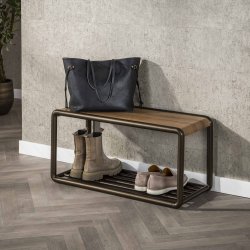 Lunox � Skob�nk i bronsf�rgad metall