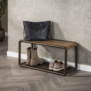 Lunox � Skob�nk i bronsf�rgad metall