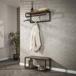 Lunox � Skob�nk i bronsf�rgad metall