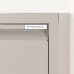 Zapato - Skoskab med 5 rum - silky taupe farvet metal