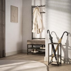 Iluvias - Paraplyst�ll i bronsf�rgad metall med fyrkantig design