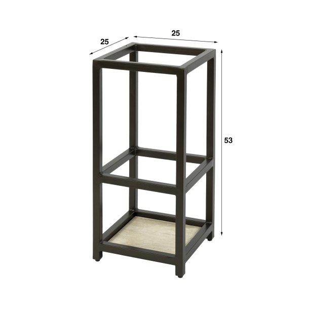 Iluvias - Paraplyst�ll i bronsf�rgad metall med fyrkantig design