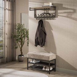Nanook � Skob�nk i bronsf�rgad metall med sittdyna