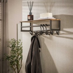 Drift - Hatthylla i bronsf�rgad metall
