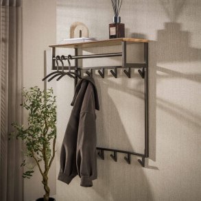 Drift - Hatthylla i bronsf�rgad metall, h�jd 94 cm