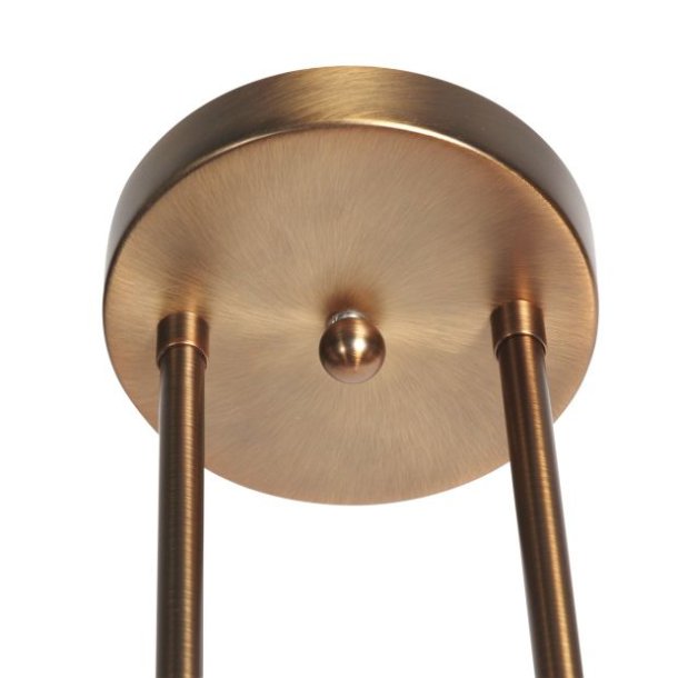 Kosmos- Loftlampe i bronze finish, tre sk�rme i glas