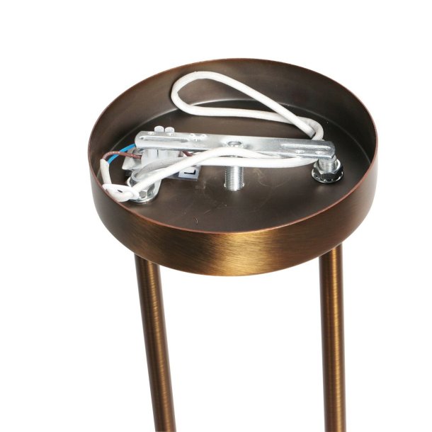 Kosmos- Loftlampe i bronze finish, tre sk�rme i glas