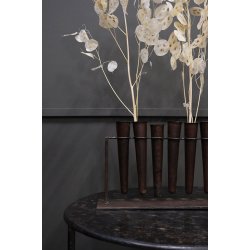  Robby - Vaser, to stk. med otte sm metal vaser p stativ