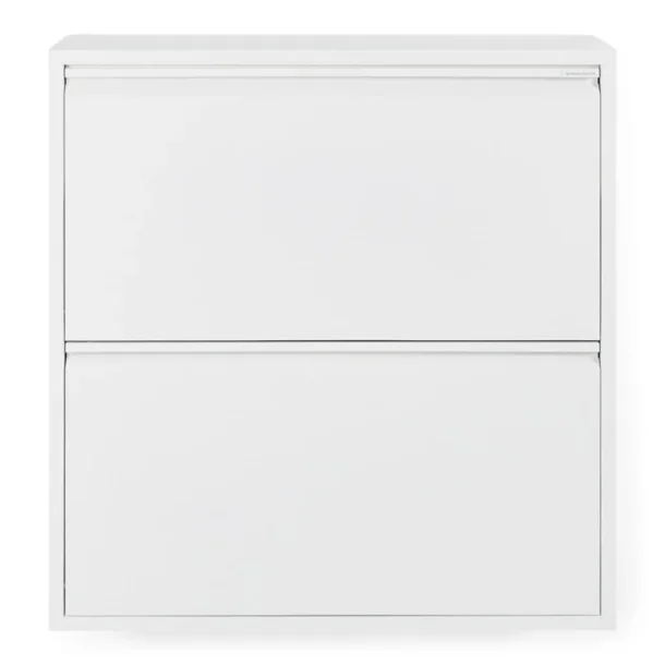 Zapato - Skoskab med 2 dobbelt rum - hvidt metal